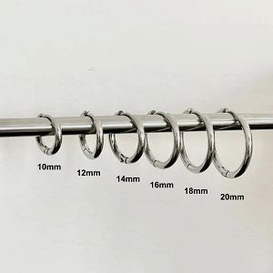 Σκουλαρίκια Κρίκοι 2x12 mm Από Ατσάλι AS48636