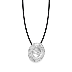 Κολιέ Από Κορδόνι Με Ελληνικά Μονόγραμματα Crystal Balloon MI13578